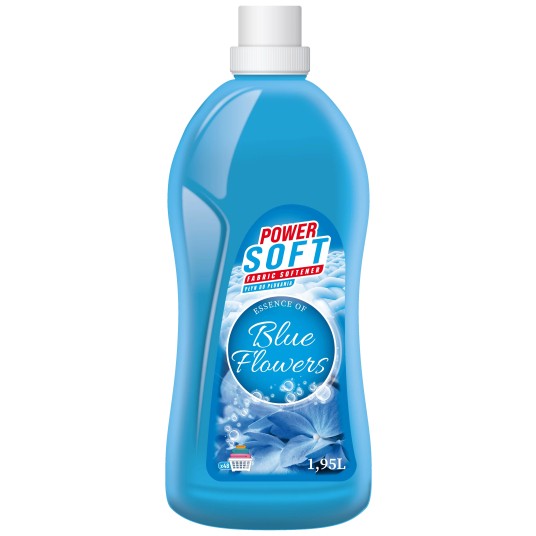 Power Soft Płyn do płukania BLUE FLOWERS 1.95L.
