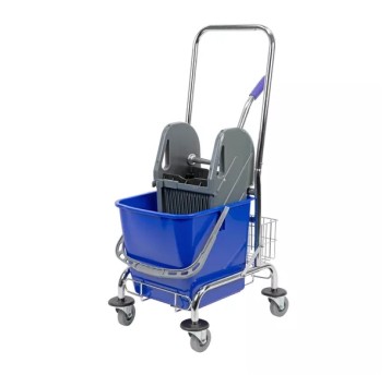 WÓZEK 1 X 25L. CHROM Z WYCISKARKĄ CP